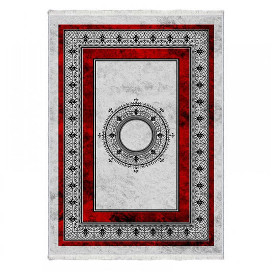 Carpet 833 Red & Gray