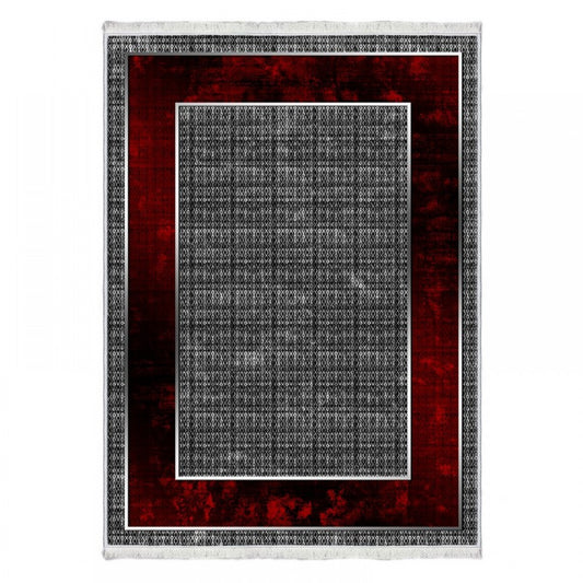 Carpet 841 Red & Gray