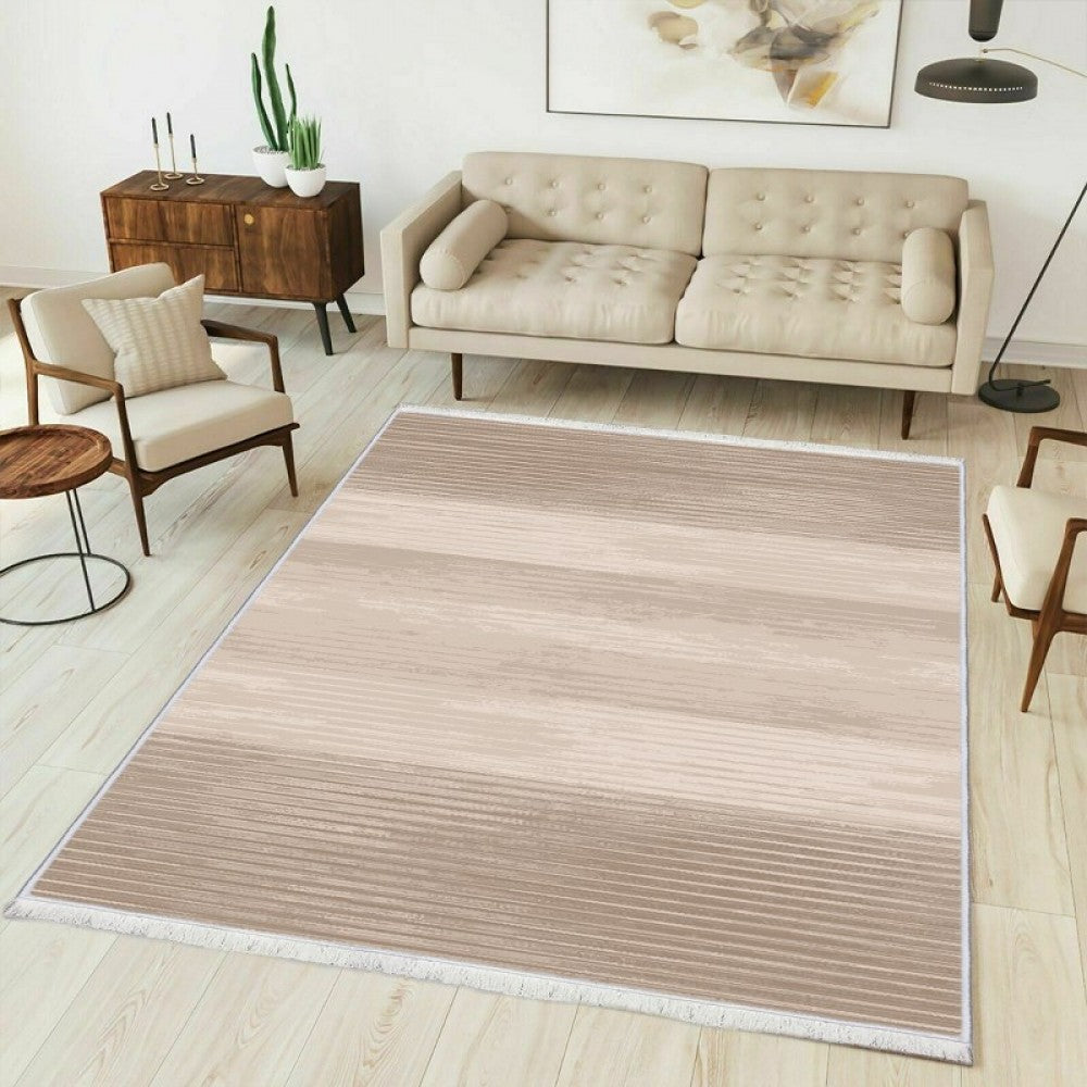 Washable carpets in brown