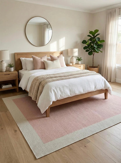 Sisal Natur Teppich Pink