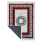 Teppich 833 Red & Gray
